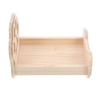 YARNOW Plastic Hamster House with Wooden Rabbit Bed for Comfortable Sleep, Featuring Easy Assembly and Adorable Appearance, Sleeping Habitat for Dwarf Rabbits and Small Animals with Cute