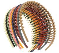 YARNOW Plastic Headbands for Women 10pcs Headband with Teeth Not Easy to Skid Hair Accessories for Washing Face and Cooking