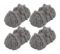 YARNOW Plastic Mini Rockery Model 20Pcs Realistic Rock Decor for Micro Garden Landscaping and Desktop Displays Suitable for Creative DIY and Photography