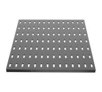 YARNOW Plastic Pegboard Wall Organizer Panel Display 28x28cm with Adjustable Placement and Easy Installation, Modern Hole Board Design for Garage Storage and Home Organisation