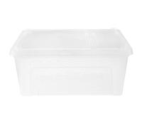 YARNOW Plastic Reptile Box for Gecko and Small Pets Anti-escape Feature and Feeding Door, White Pp Material, for Temporary Quarantine Zone and Breeding,