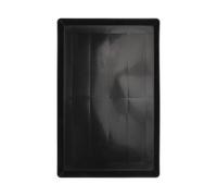 YARNOW Plastic Tray for Rabbit Dog Cage Thickened Black Pet Tray Feces Collection Function Suitable for Parks and Gardens 43 X 32.5 CM