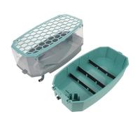 YARNOW Plastic Turtle Tank with Lid and Basking Platform Ecological Turtle Habitat Box Combining Aquatic and Land Areas Easy Maintenance for City Apartments and Urban Homes