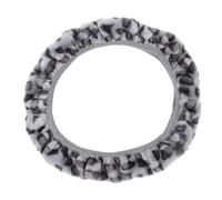 YARNOW Plush Leopard Pattern Steering Wheel Cover Universal Fit 14.5-15 Inch Car Steering Wheel Protector with Smooth Feeling and Sturdy Elastic Material for Comfortable Driving