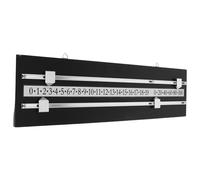 YARNOW Pool Table Score Counter Wall-Mounted Rectangular Billiard Scoreboard with Double Rails and Hanging Hooks for Home Entertainment and Game Rooms