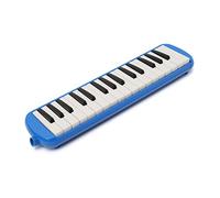 YARNOW Portable 32-key Melodica Keyboard Blue with Carrying Bag for Beginners and Music Practice, Lightweight Harmonica Instrument Suitable for Travel and Folk Performances