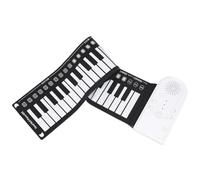 YARNOW Portable 49-key Roll-up Electronic Piano Keyboard, Foldable Hand Roll Piano for Beginners, White Compact Lightweight Portable Keyboard for Travel and Practice