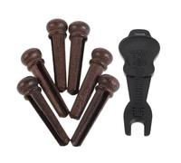 YARNOW Portable Acoustic Guitar Bridge Pin Puller Tool Set with Rosewood and Plastic Pins, Secure String Holding for At-home Practice and On-the-go Guitar Maintenance,