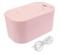 YARNOW Portable Baby Wipe Warmer and Dispenser for Infants, USB Heated Wet Tissue Container Pink Intelligent Temperature Control, Travel-Friendly Baby Wet Tissue Heating Case
