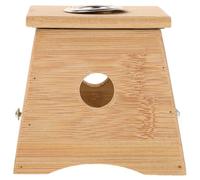 YARNOW Portable Bamboo Moxibustion Box with 1 Hole, Lightweight Moxa Sticks Heater and Burner for Full Body Therapy, Strap Design for Traditional Acupuncture and Pain Relief Use