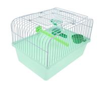YARNOW Portable Bird Cage for Travel with Perch Food Tray and Water Dispenser Spacious Metal Carrier for Parrots and Lovebirds Lightweight Design for Comfort and Care