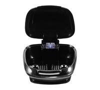 YARNOW Portable Car Smokeless Ashtray: Black LED Illuminated Ash Container with Lid - Dustproof Mini Cup Holder Mount Tray for Vehicle Travel Daily Use