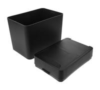 YARNOW Portable Car Trash Can with Lid, Leakproof Abs Garbage Bin for Sedans and Trucks, Multifunctional Storage Solution for Clutterfree Organised Interior in Family Vehicles