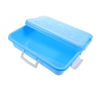 YARNOW Portable Crab Sandbox with Lid Space Themed Storage Suitcase for Indoor Activities Easy Carrying for Fun