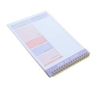 YARNOW Portable Decorative and Well Designed Paper Notepad Notepad Purple with Nonstick Design Planner 60 Sheets Tear-off Daily to Do List Pad for Preparing Schedule and Office Use