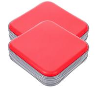 YARNOW Portable Dvd Storage Case 2pcs 40 Slots Capacity, Red Plastic CD Holder for Convenient and Simple Storage, for Traveling and Car Use
