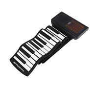 YARNOW Portable Electric Piano Keys Foldable Design Hand Rolled Electronic Piano for Easy Storage and Travel for Home Practice Music Classroom Use