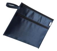 YARNOW Portable File Folder Travel File Bag Waterproof Zipper Oxford Cloth Document Storage Bag Blue Style for Travel and Home Use