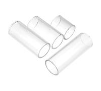 YARNOW Portable Guitar Slides Smooth for Safe Use 4pcs Glass Guitar Slide Bar Finger Cover Bright Sound Playing Accessories Gift for Those Who Love Playing