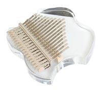 YARNOW Portable Kalimba for Beginners Key Transparent Finger Piano with Crystal Stand Easy to Learn Musical Instrument Great for Home Decoration and Music Learning