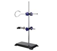 YARNOW Portable Laboratory Retort Stand Compact Iron Frame Support Platform with Clamp for Science Lab and Chemical Reaction Holding Random Style