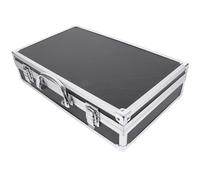 YARNOW Portable Lightweight Microphone Storage Box with Multi-Slot Structure, Aluminium Alloy Hard Case Holds Two Microphones for Karaoke Room and Recording