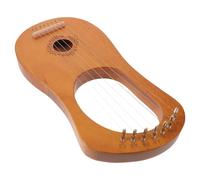 YARNOW Portable Lyra Harp Kit with 7 Strings and Butterfly Flower Design, Wooden and Metal Materials, Beginner-friendly Learning Harp for Early Music Education and Cultural Showcases