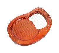YARNOW Portable Lyre Harp String Harp String Instrument Metal Solid Wood Material Ancient Style Design for Home Decoration and Musical Practice