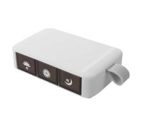 YARNOW Portable Pill Box - Moisture-Proof Push to Open 3 Compartment Vitamin Holder - Medication Organizer with Carry Loop for On-The-Go and Camping