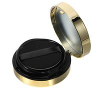 YARNOW Portable Powder Puff Box | Empty Cream Foundation Container | Dressing Case Powder Box with Sponge Puff & Mirror for Makeup