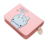 YARNOW Portable Pu Change Purse for Women with Cute Cat Cartoon Design, Easy to Clean and Compact Coin Wallet, for Leisure Walking and Traveling