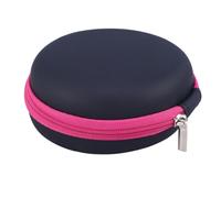 YARNOW Portable Round Essential Oil Carry Case Holder with 12 Compartments, Drop-Proof Pu Storage Bag for Travel, Organiser for 1-2ml Bottles, Compact and Sturdy