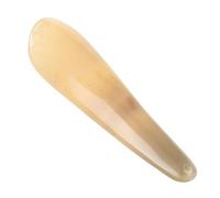 YARNOW Portable Shoe Horn Made from Natural Horn with Random Curved Shape High-end Shoe Lifting Tool that Fits the Heel Perfectly Beige Colour for Household Use and Easy Wearing