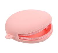 YARNOW Portable Silicone Mini Wallet Keychain Coin Pouch for Women and Kids, Round Shape with Multifunctional Storage and Minimalist Style, for Organizing Small Items on The Go and Daily