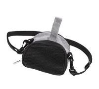 YARNOW Portable Small Pet Carrier Bag for Hamsters, Sugar Gliders, Hedgehogs - Breathable Mesh Travel Shoulder Tote, Adjustable Strap, Medium Grey Pet Travel Bag