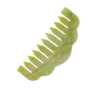 YARNOW Portable Styling Tool Massage Comb for Daily Use Natural Xiuyan Jade Hair Comb Lightweight and Easy to Hold for Scalp Relaxation and Hair Care for Women