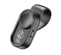 YARNOW Portable Universal Pocket Size Phone Microscope with 100x Magnification and LED Light, Sturdy Abs Plastic Handheld Loupe for Mobile Phone Microscopy and Jewelry Gemstone Inspection