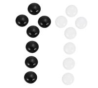 YARNOW Premium Ceramic Flat Beads for Go Chess White Black Lightweight Smooth Game Accessories