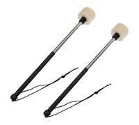YARNOW Professional Instrument Percussion to Accessory Improve of Sense Stainless Steel Drumsticks Mallets with Felt Head and Abs Handle Rhythm for