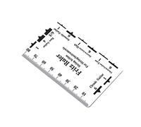 YARNOW Professional Plastic Guitar String Measuring Ruler Accurate Guitar Gauge Tool for Luthiers Easy to Use Durable Design with Scales Measurement