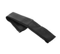 YARNOW Protective Stroller Handle Cover Black Pu Leather Universal Handlebar Sleeve for Baby Stroller, Easy to Clean with Zip Closure, Protects Against Wear and Tear, Suitable