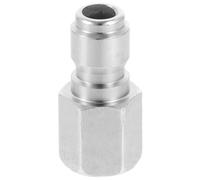 YARNOW Quick Connect Fitting Inside 3/8" Female Thread Stainless Steel Pressure Washer Adapter Silver, Quick Connection for Washing Walls and Watering the Garden