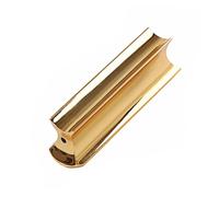 YARNOW Rb Stainless Steel Guitar Slide Bar Stick for Lap Steel Guitar Golden Slide Tone Bar with Ergonomic Design for Enhanced Sustain Electric and Acoustic Playing