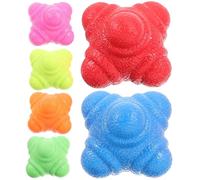 YARNOW Reaction Training Balls 6Pcs Hexagonal 5.5Cm Silicone for Baseball Fitness Coordination and Speed Drills Suitable for Athletes