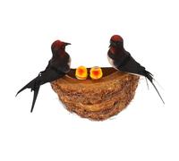 YARNOW Realistic Bird Nest Wall Art Made of Plastic Paper Elegant Swallow Nest Home Decor Garden Decor