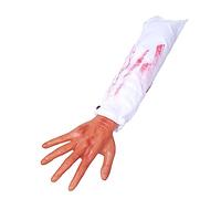 YARNOW Realistic Latex Spooky Prop Broken Hand with Blood Stains for Halloween Decorations Haunted House and Photography for Prank Parties and Theatrical Performances