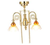 YARNOW Realistic Miniature Dollhouse Lamp with Functional LED Light Vintage Style Tiny Light for Dollhouse Living Room Magnetic Base for Easy Attachment Mini Furniture Ornament for