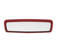 YARNOW Red Bling Car Interior Rearview Mirror with Synthetic Material, Lightweight Design, Wider Angle View and Reduced Blind Spot for Cars and Trucks