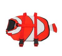 YARNOW Red Clownfish Shaped Pet Life Jacket for Puppy and Doggy, Breathable Polyester Material with Grab Handles, Easy Carry Design, for Taking a Walk with Your Pets