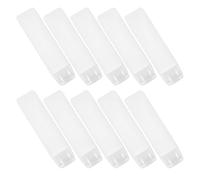 YARNOW Refillable Travel Bottles Portable Small Plastic Squeeze Bottles 30ml 10pcs with Flip Cap, Leak-proof Containers for Toothpaste and Cream for Journey and Everyday Needs